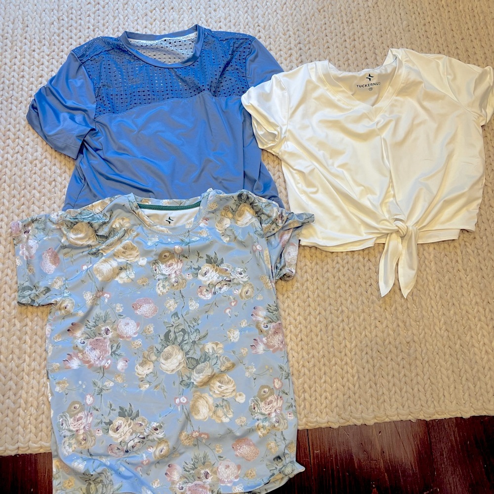 3 Tuckernuck Sport T shirts size XS
